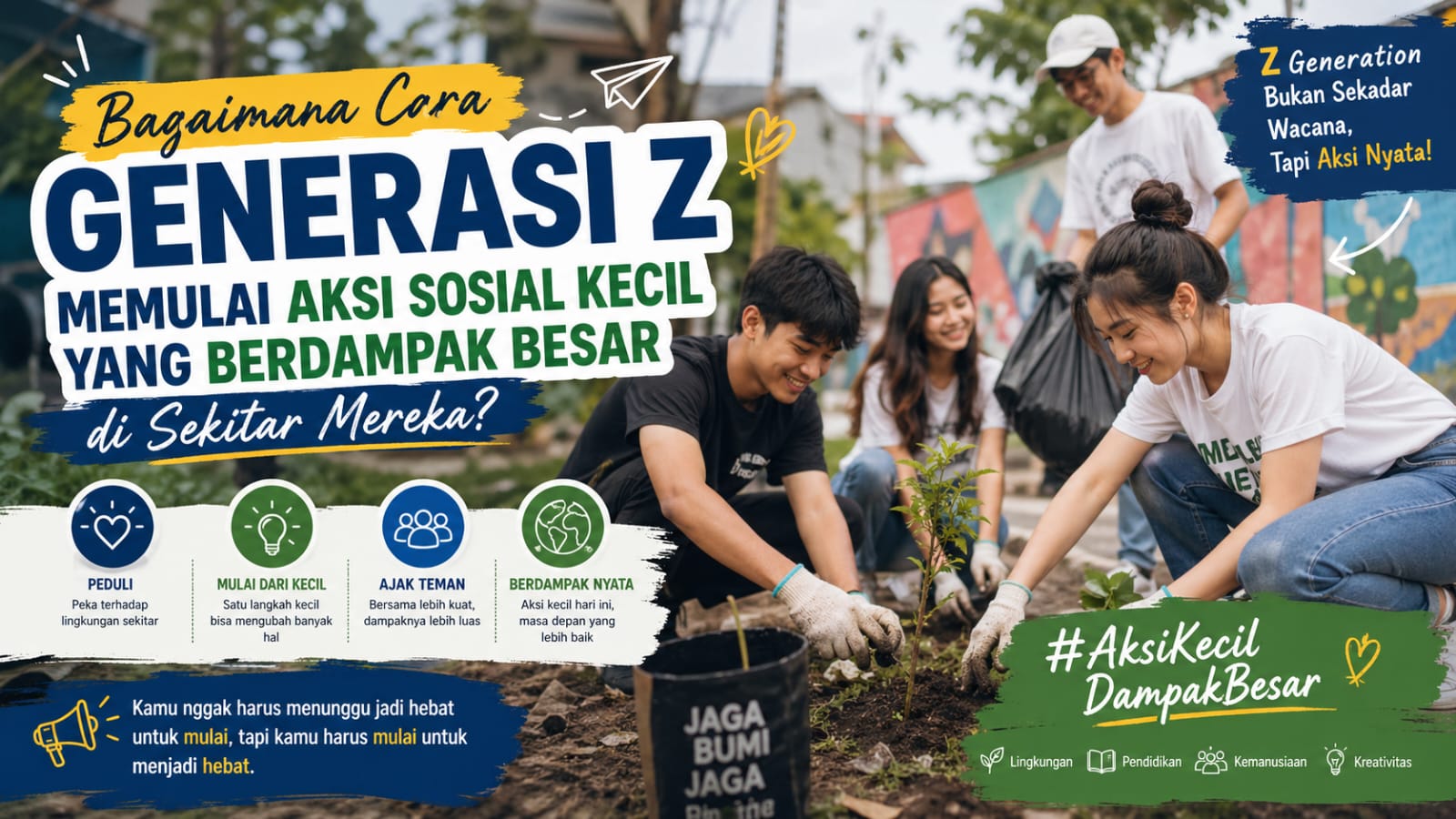 Bagaimana Cara Generasi Z Memulai Aksi Sosial Kecil yang Berdampak Besar di Sekitar Mereka?