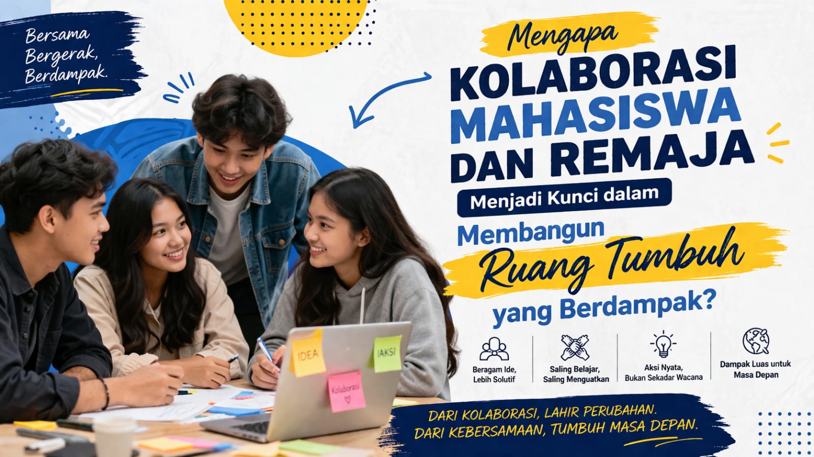 Mengapa Kolaborasi Mahasiswa dan Remaja Menjadi Kunci dalam Membangun Ruang Tumbuh yang Berdampak?