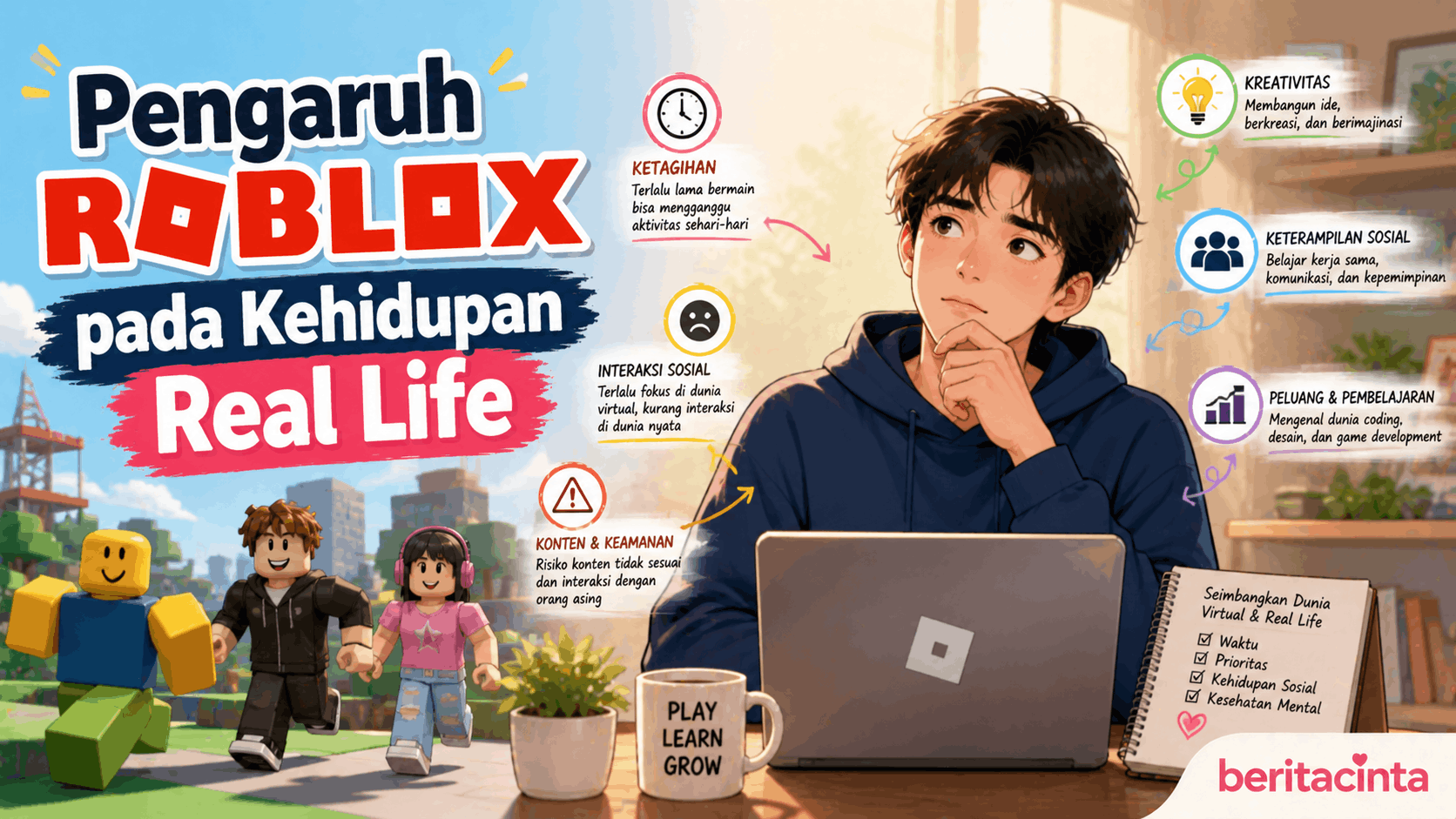 Pengaruh Roblox pada Kehidupan Real Life