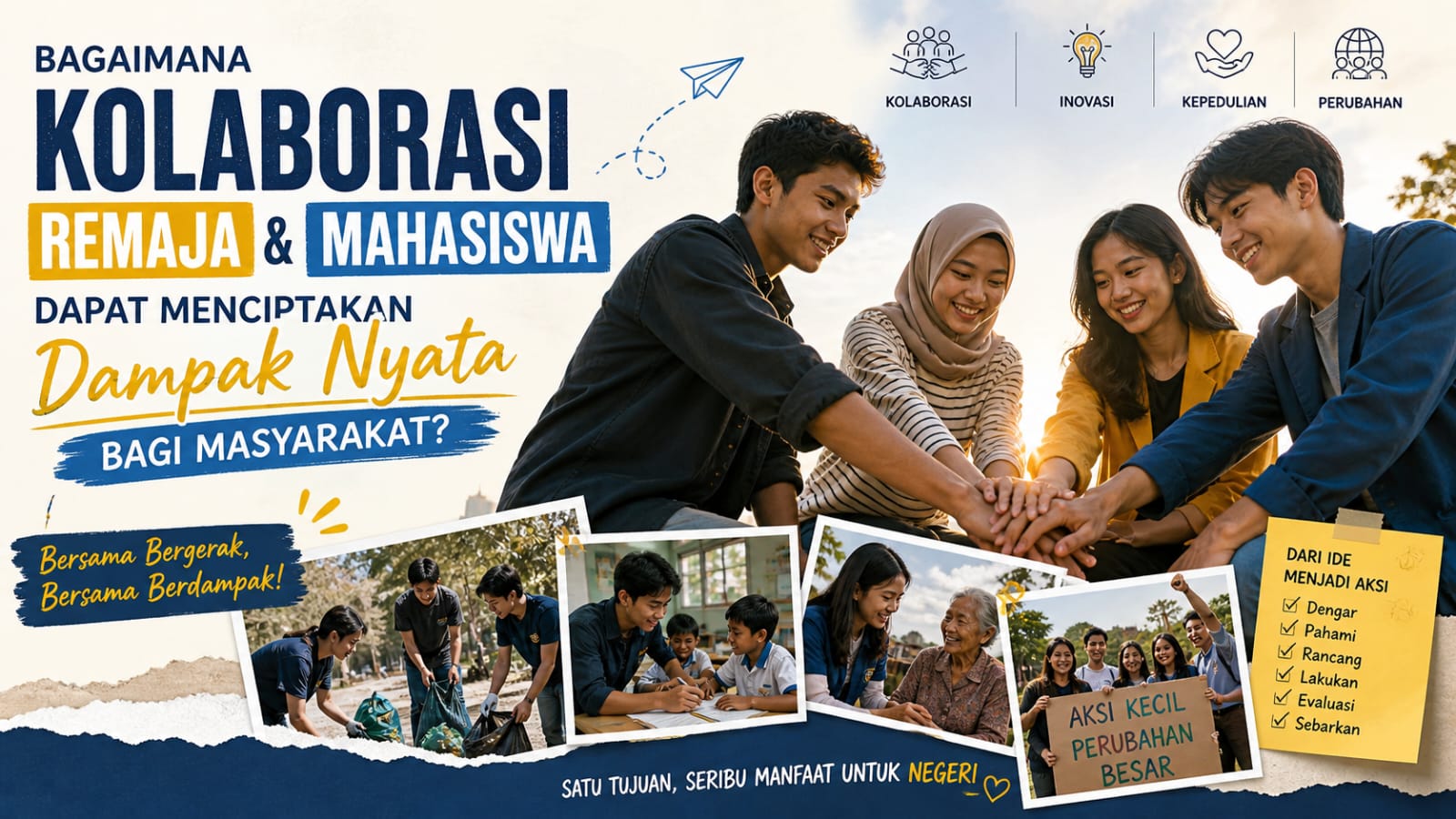 Bagaimana Kolaborasi Remaja dan Mahasiswa Dapat Menciptakan Dampak Nyata bagi Masyarakat?
