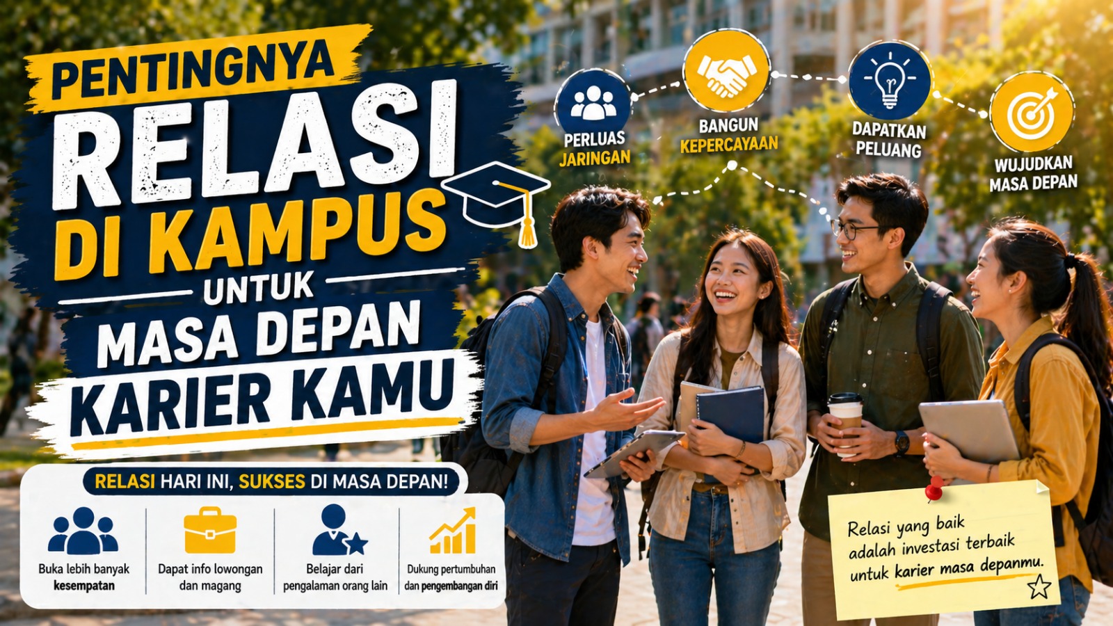 Pentingnya Relasi di Kampus untuk Masa Depan Karier Kamu