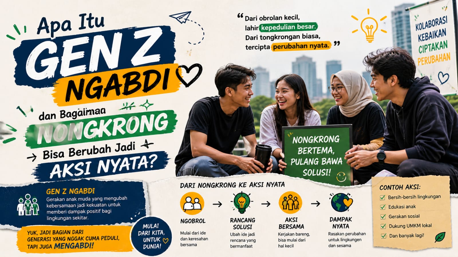 Apa Itu “Gen Z Ngabdi” dan Bagaimana Nongkrong Bisa Berubah Jadi Aksi Nyata?