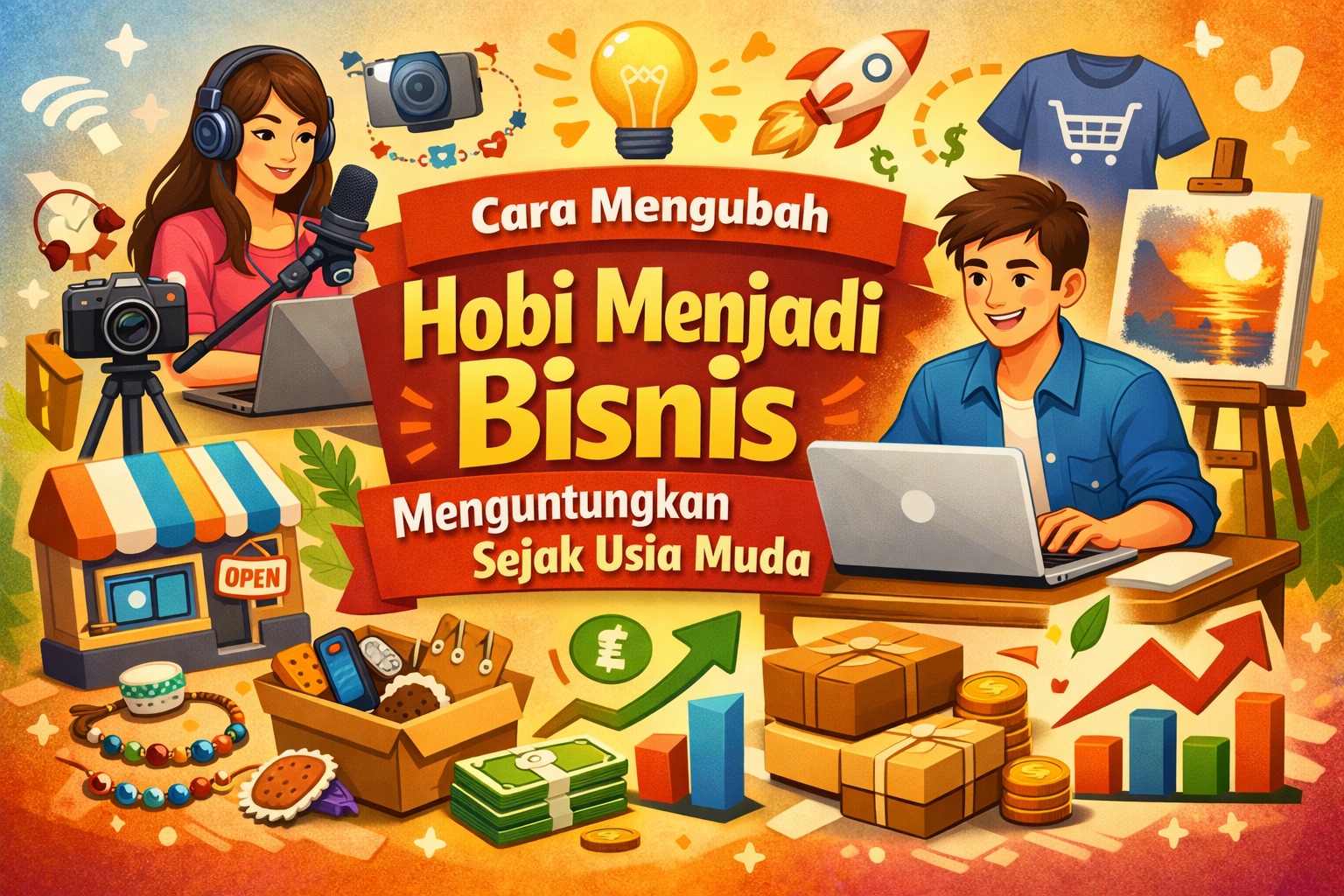 Cara Mengubah Hobi Menjadi Bisnis Menguntungkan Sejak Usia Muda