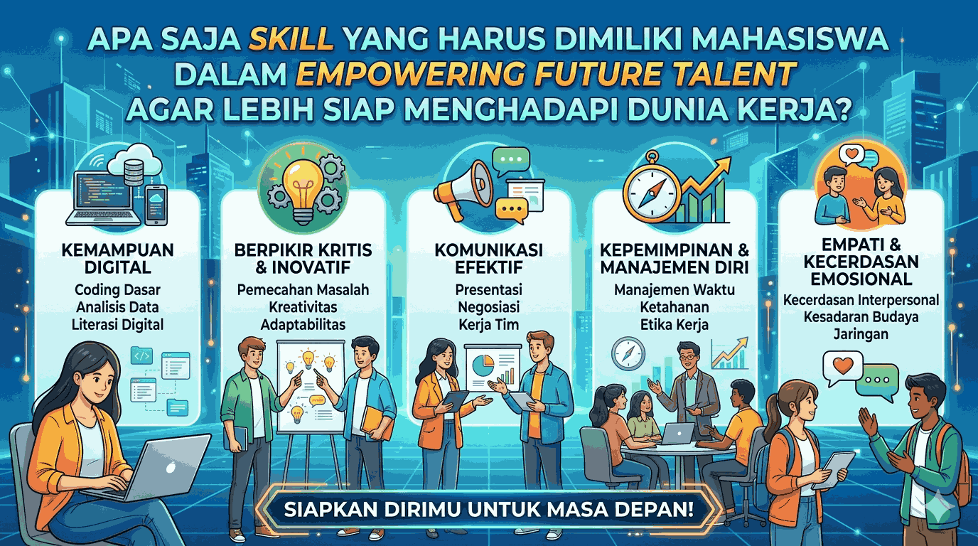 Apa Saja Skill yang Harus Dimiliki Mahasiswa dalam Empowering Future Talent agar Lebih Siap Menghadapi Dunia Kerja?