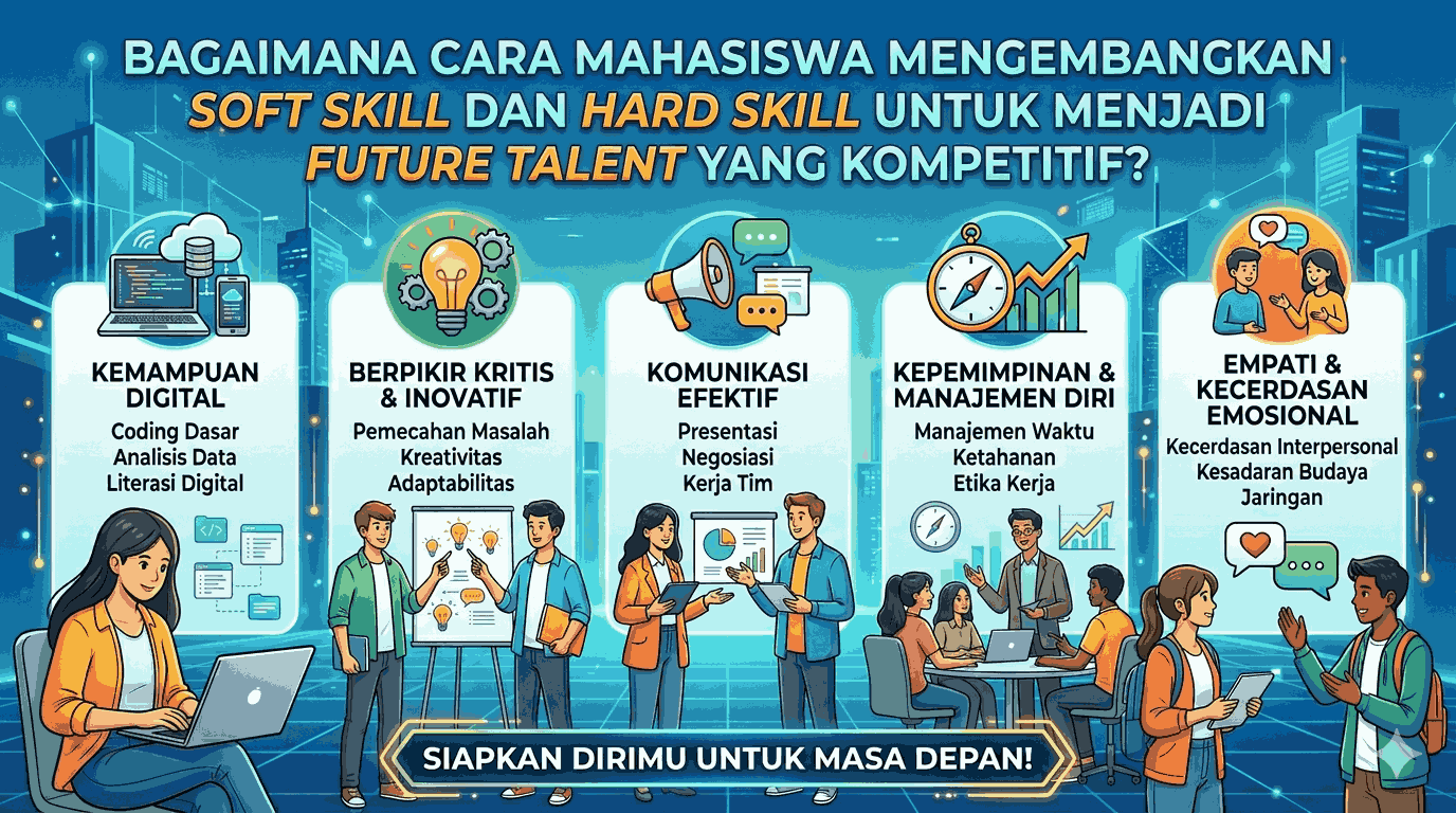 Bagaimana Cara Mahasiswa Mengembangkan Soft Skill dan Hard Skill untuk Menjadi Future Talent yang Kompetitif?