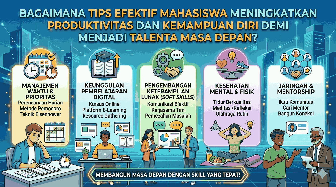 Bagaimana Tips Efektif Mahasiswa Meningkatkan Produktivitas dan Kemampuan Diri demi Menjadi Talenta Masa Depan?