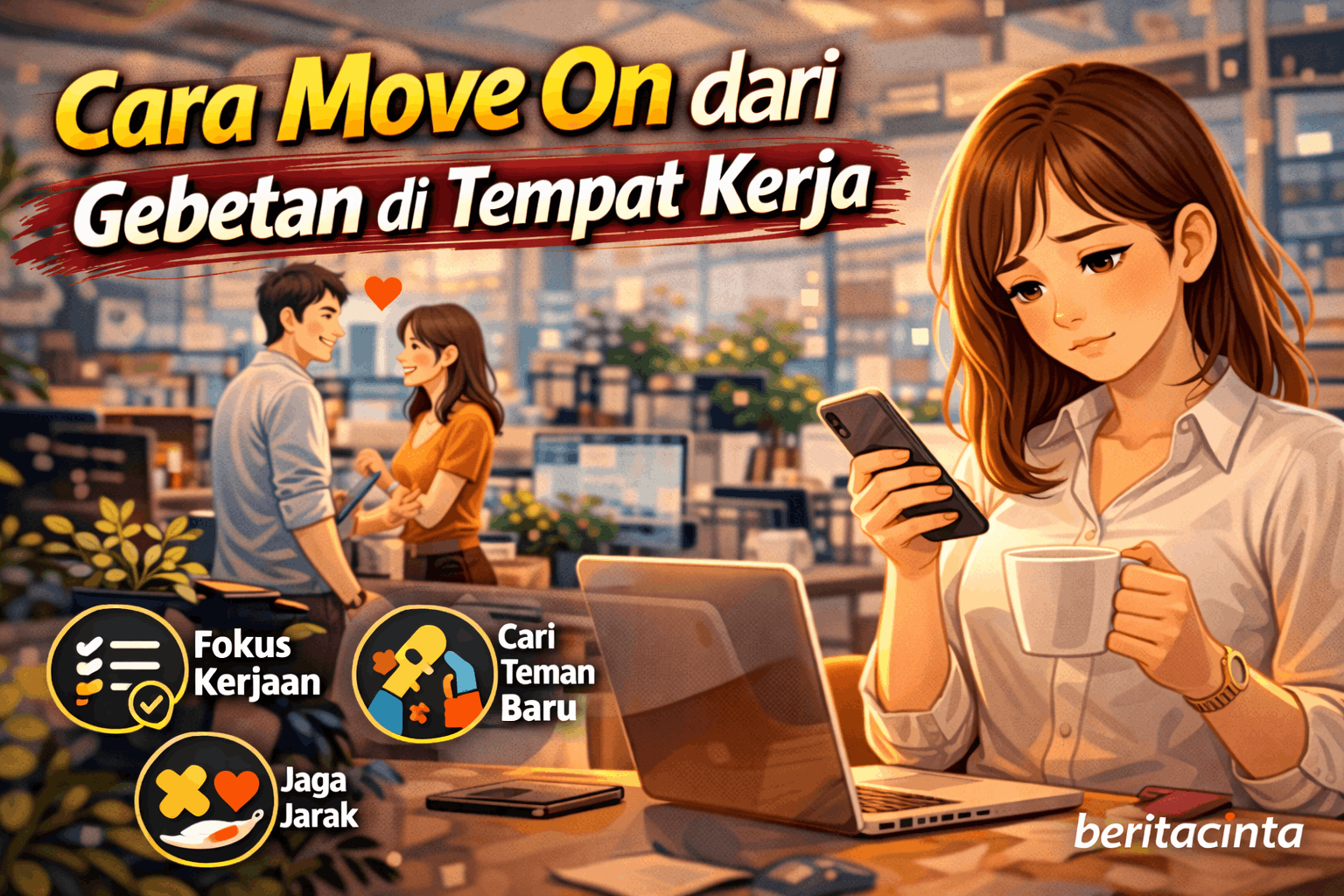 Cara Move On dari Gebetan di Tempat Kerja
