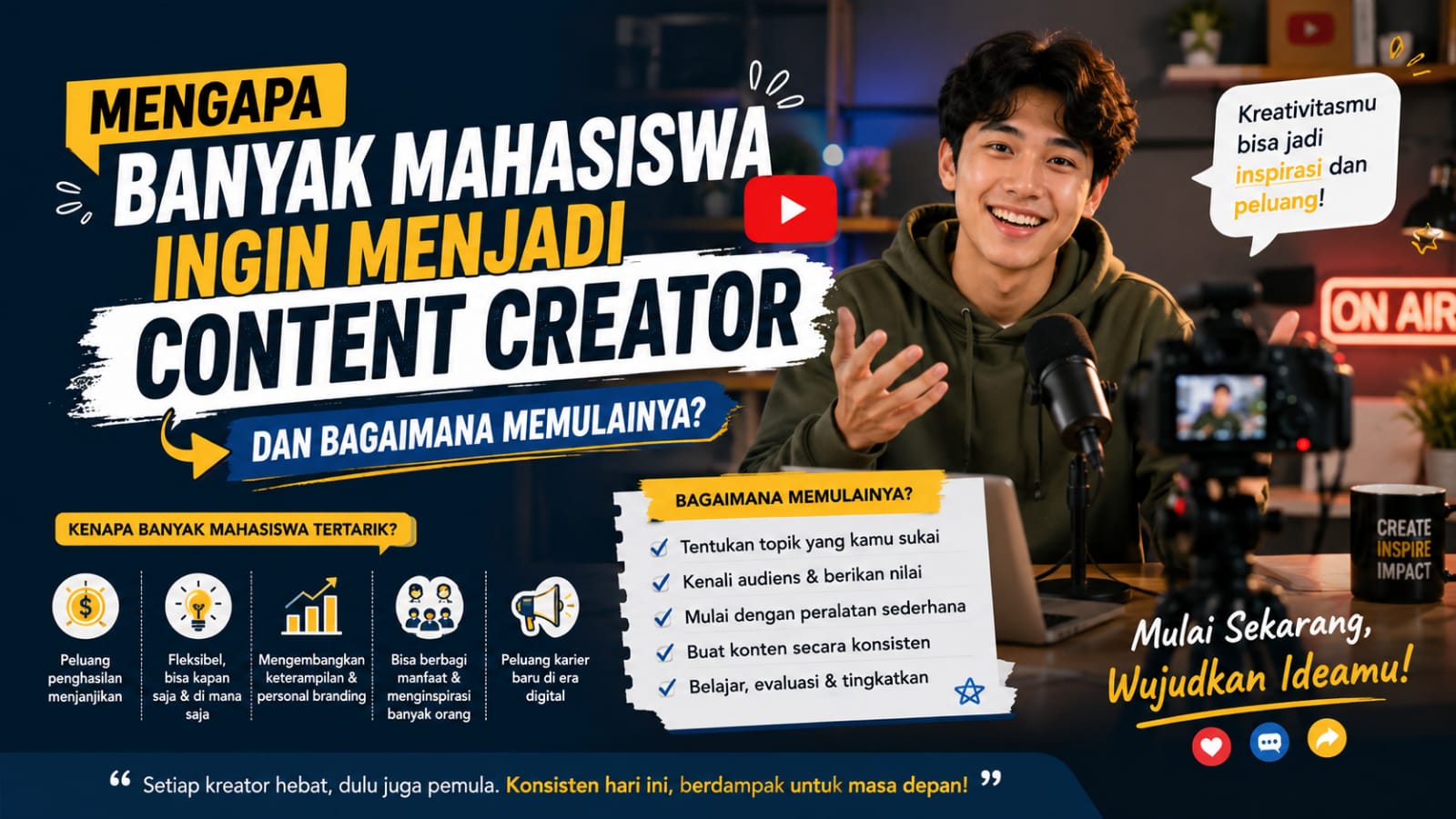Mengapa Banyak Mahasiswa Ingin Menjadi Content Creator dan Bagaimana Memulainya?