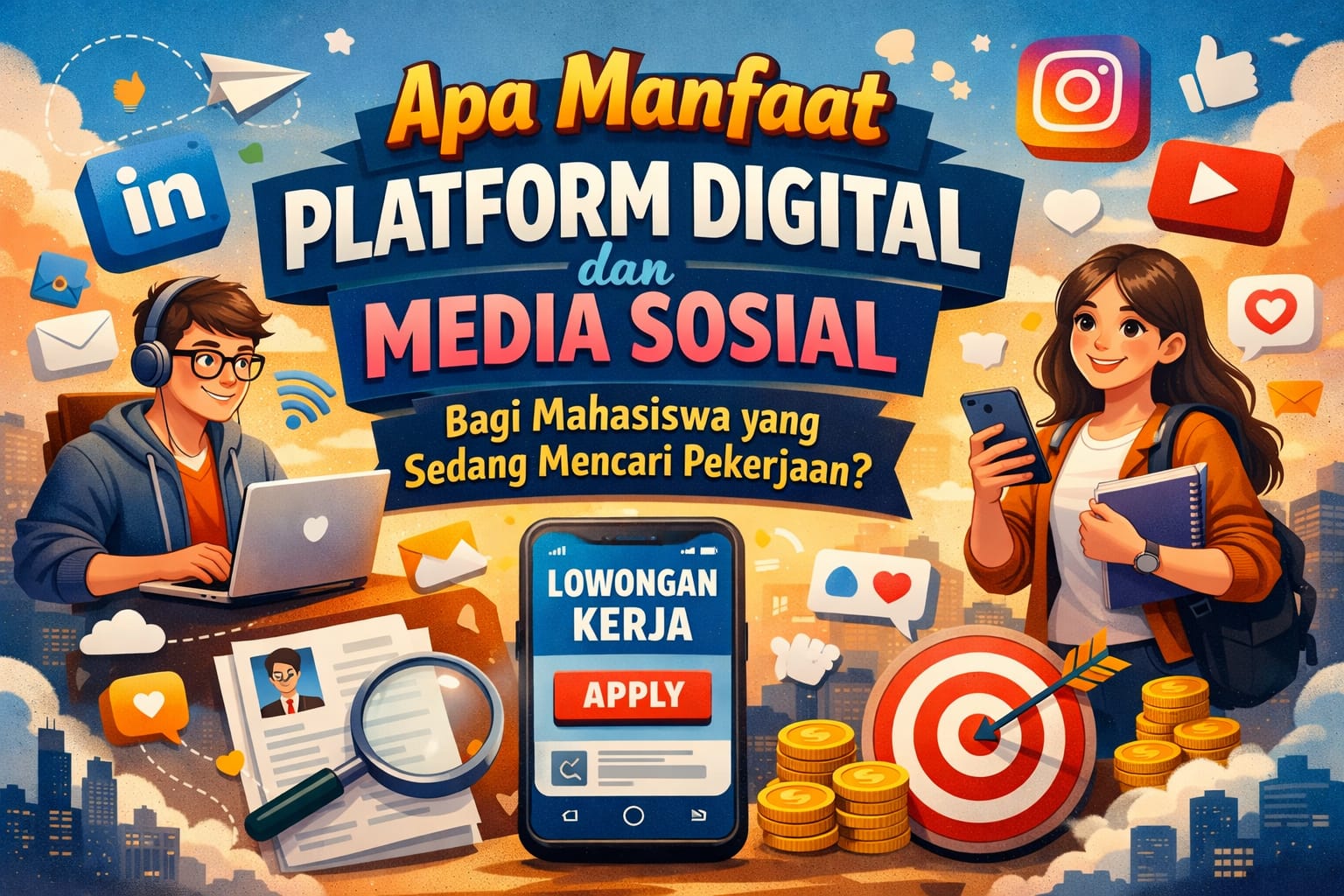 Apa Manfaat Platform Digital dan Media Sosial bagi Mahasiswa yang Sedang Mencari Pekerjaan?