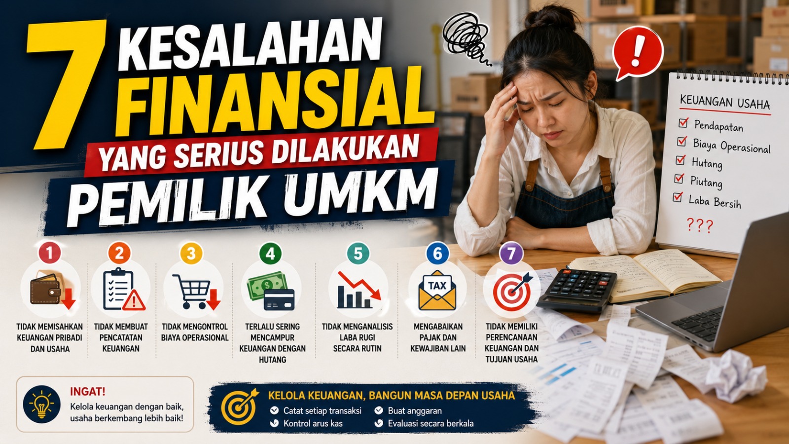 7 Kesalahan Finansial yang Serius Dilakukan Pemilik UMKM