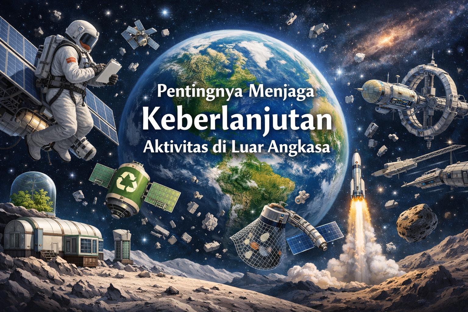 Pentingnya Menjaga Keberlanjutan Aktivitas di Luar Angkasa