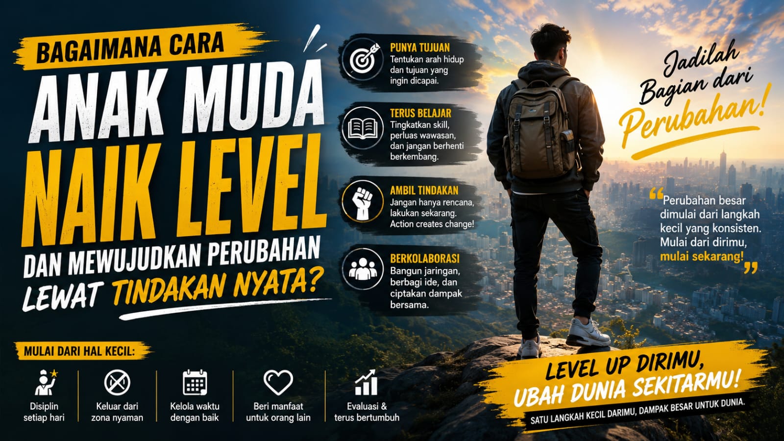 Bagaimana Cara Anak Muda Naik Level dan Mewujudkan Perubahan Lewat Tindakan Nyata?