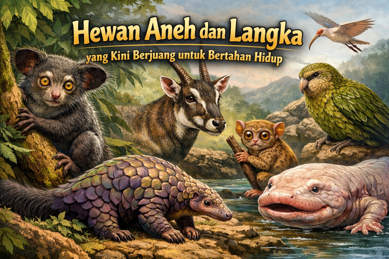 Hewan Aneh dan Langka yang Kini Berjuang untuk Bertahan Hidup