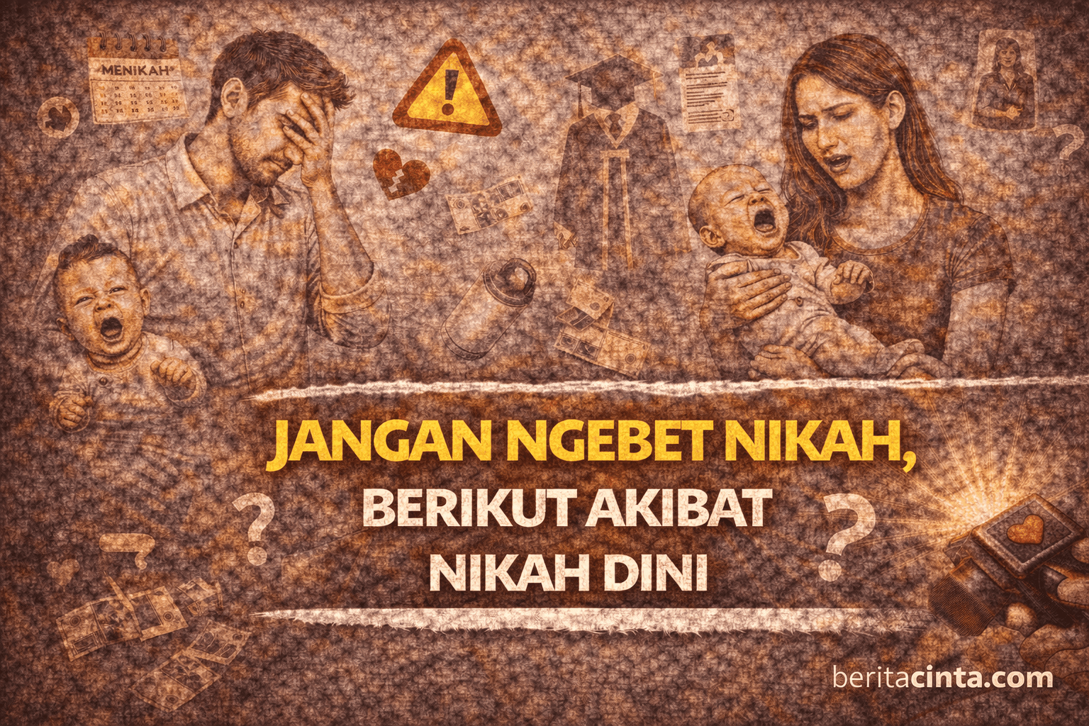 Jangan Ngebet Nikah, Berikut Akibat Nikah Dini