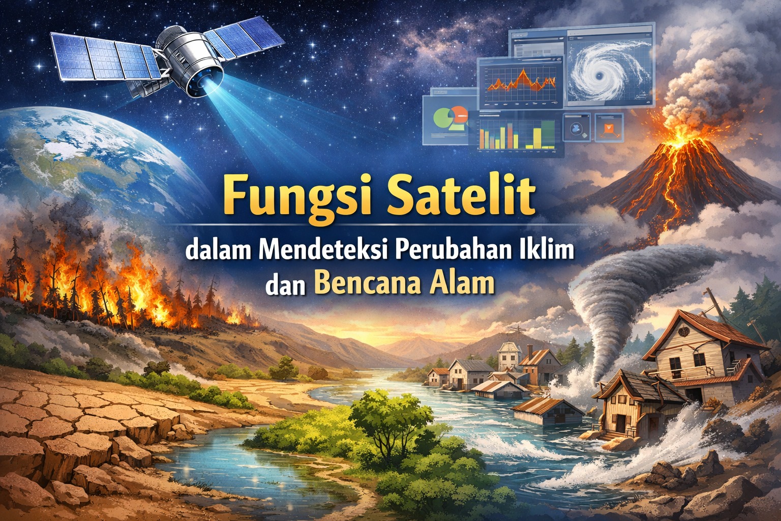 Fungsi Satelit dalam Mendeteksi Perubahan Iklim dan Bencana Alam