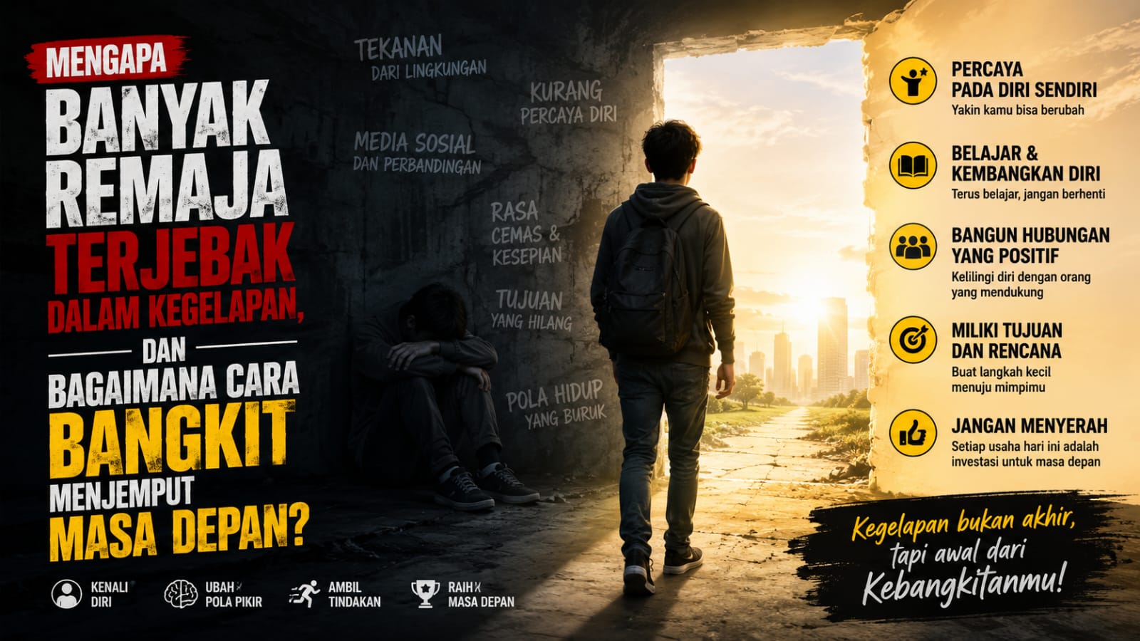 Mengapa Banyak Remaja Terjebak dalam Kegelapan, dan Bagaimana Cara Bangkit Menjemput Masa Depan?