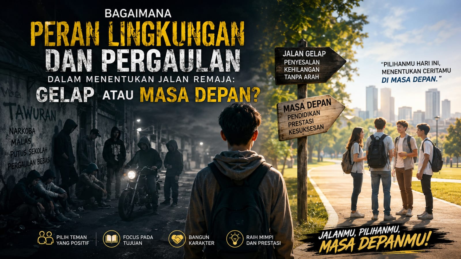 Bagaimana Peran Lingkungan dan Pergaulan dalam Menentukan Jalan Remaja: Gelap atau Masa Depan?