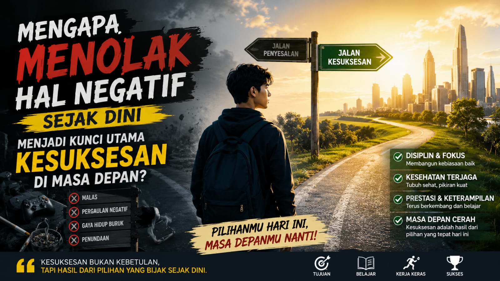 Mengapa Menolak Hal Negatif Sejak Dini Menjadi Kunci Utama dalam Kesuksesan di Masa Depan?