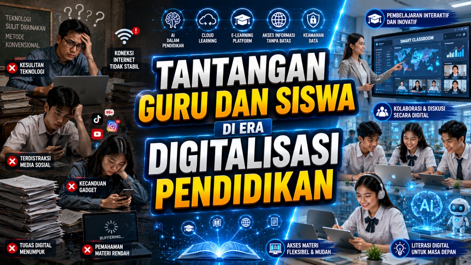 Tantangan Guru dan Siswa di Era Digitalisasi Pendidikan
