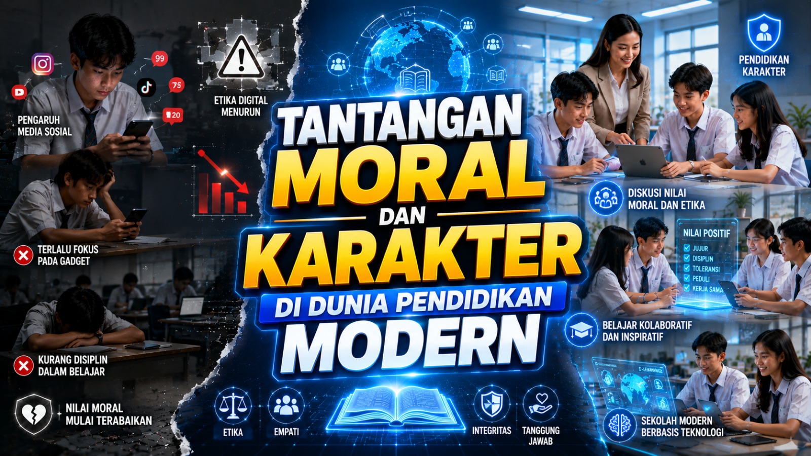 Tantangan Moral dan Karakter di Dunia Pendidikan Modern