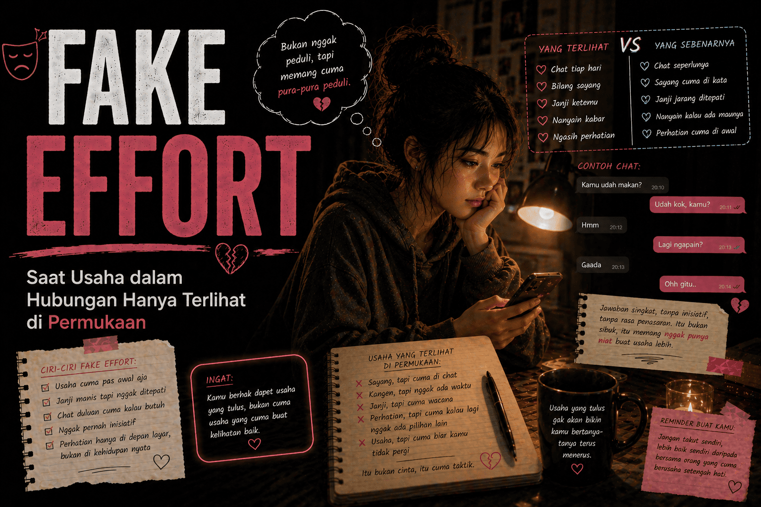 Fake Effort Saat Usaha dalam Hubungan Hanya Terlihat di Permukaan
