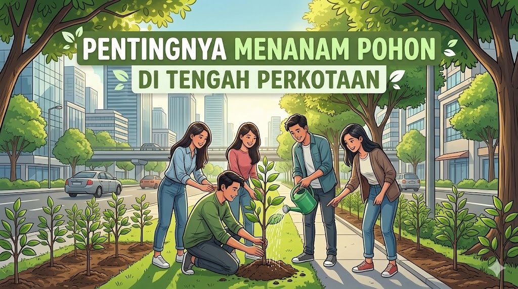 Pentingnya menanam pohon  di Tengah Perkotaan
