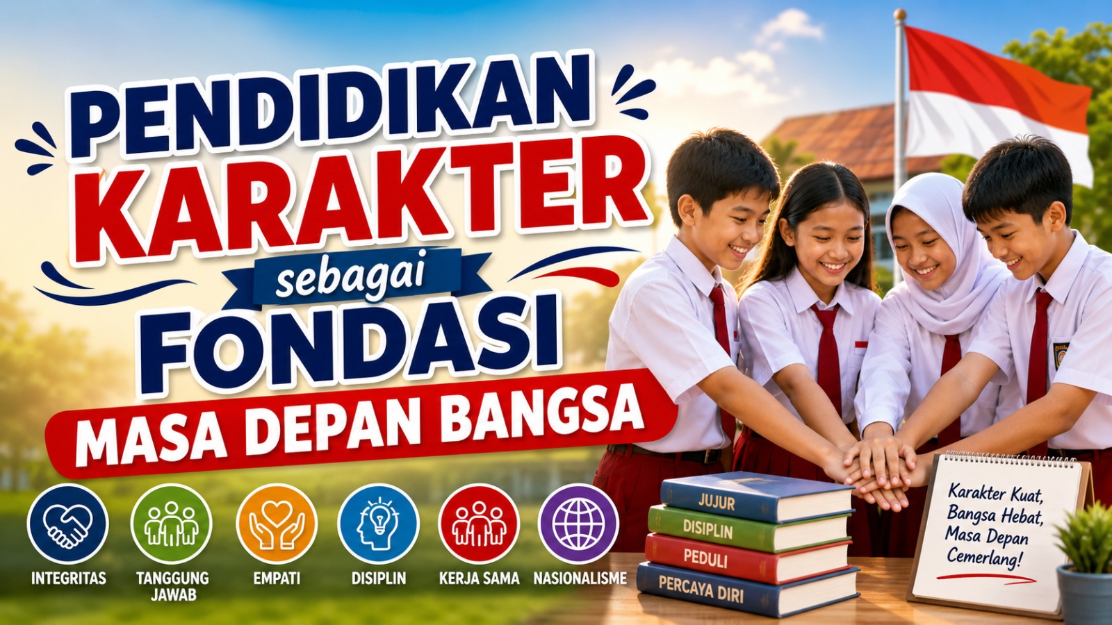 PENDIDIKAN KARAKTER SEBAGAI FONDASI MASA DEPAN BANGSA