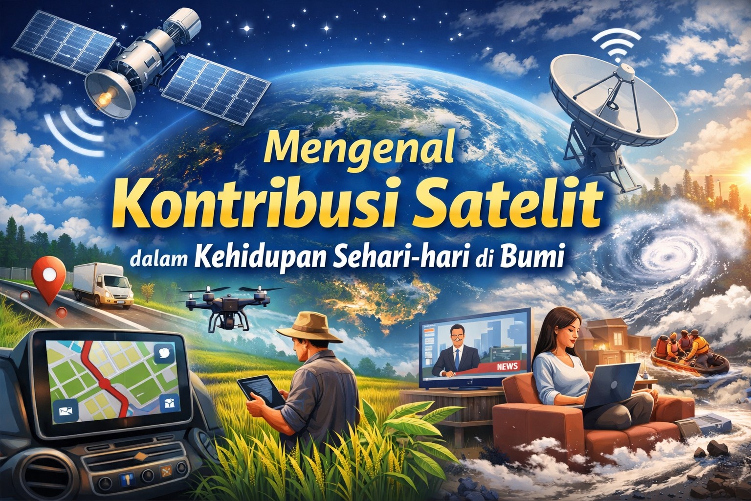 Mengenal Kontribusi Satelit dalam Kehidupan Sehari-hari di Bumi