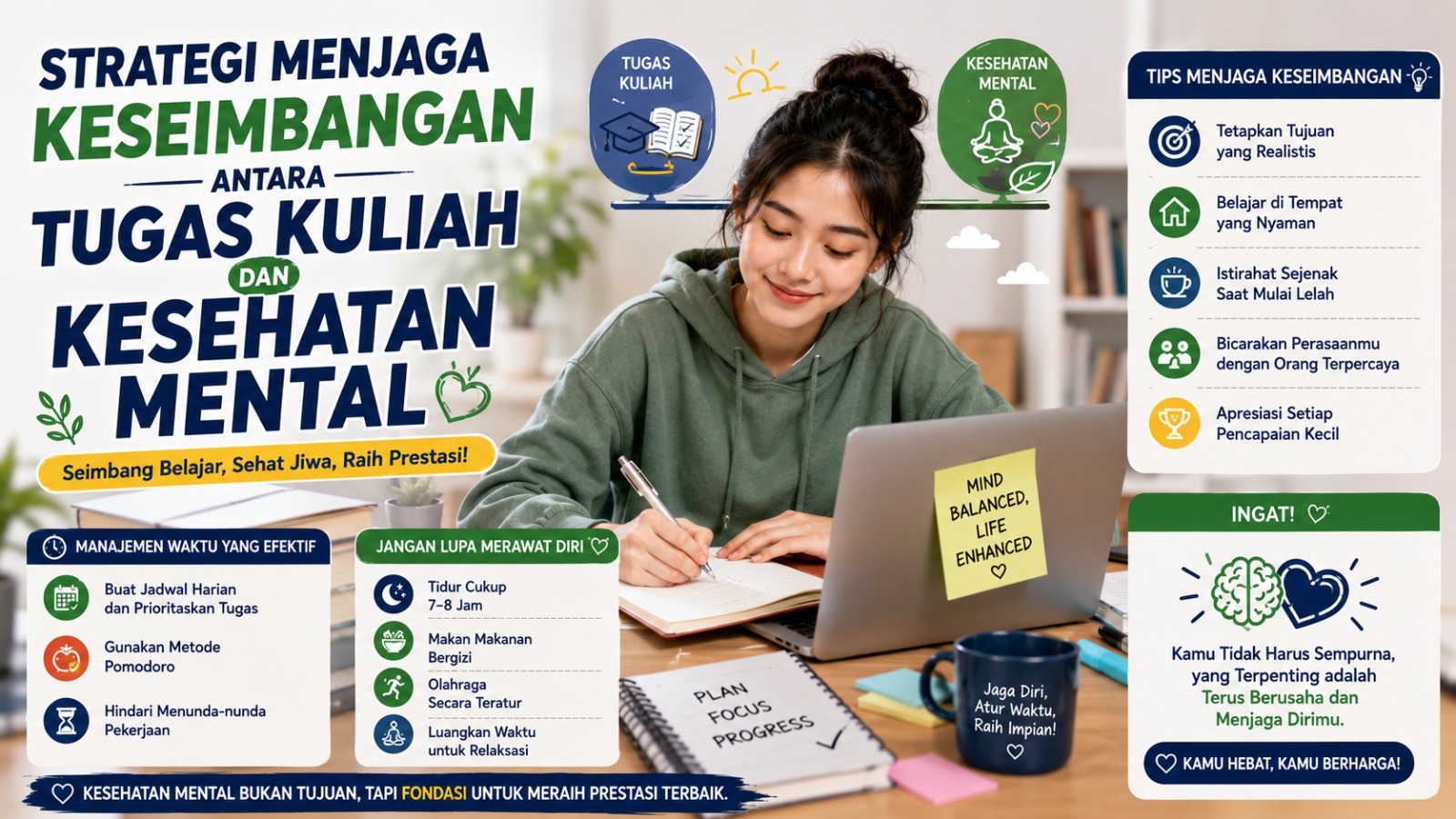 Strategi Menjaga Keseimbangan antara Tugas Kuliah dan Kesehatan Mental