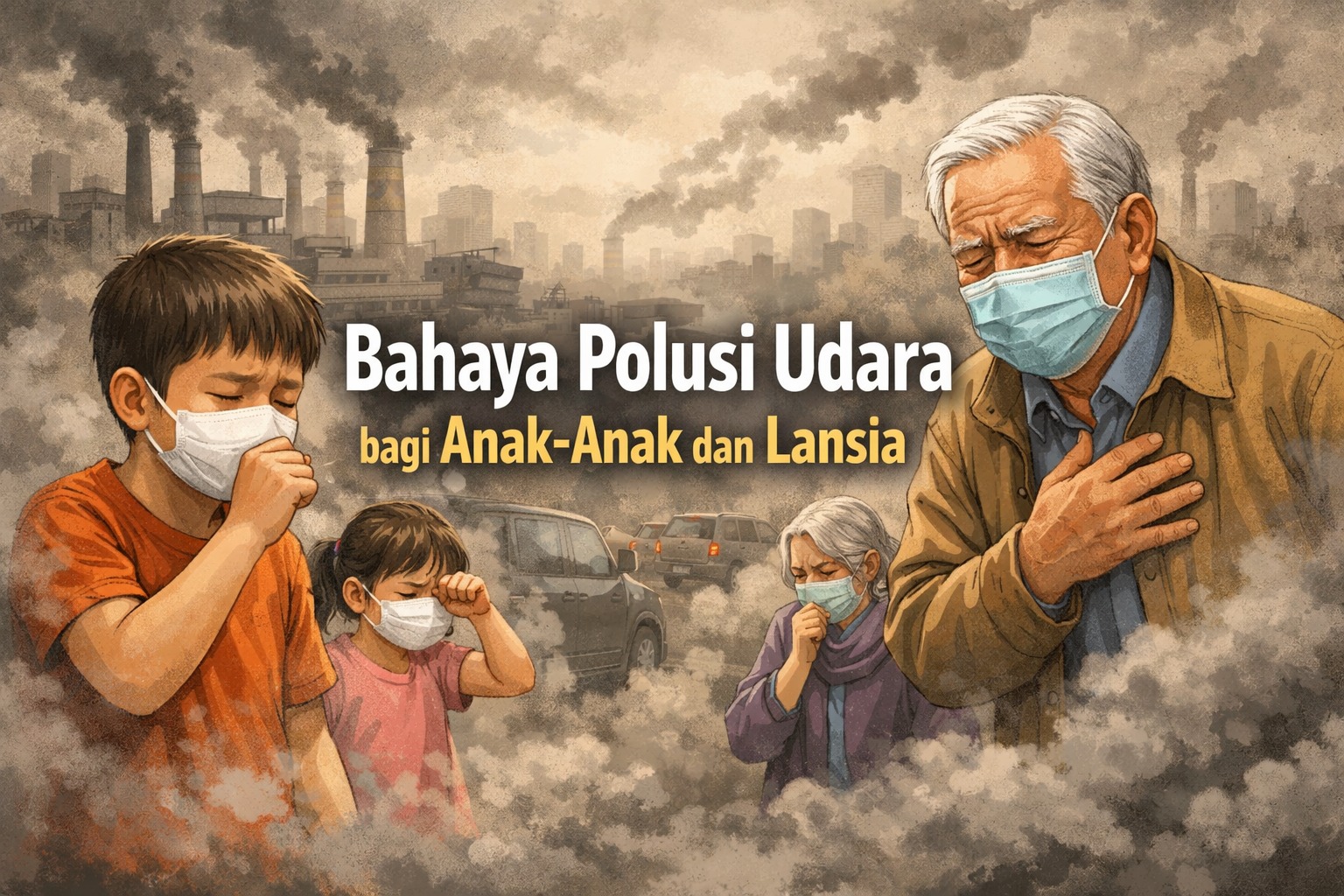 Bahaya Polusi Udara bagi Anak Anak dan Lansia