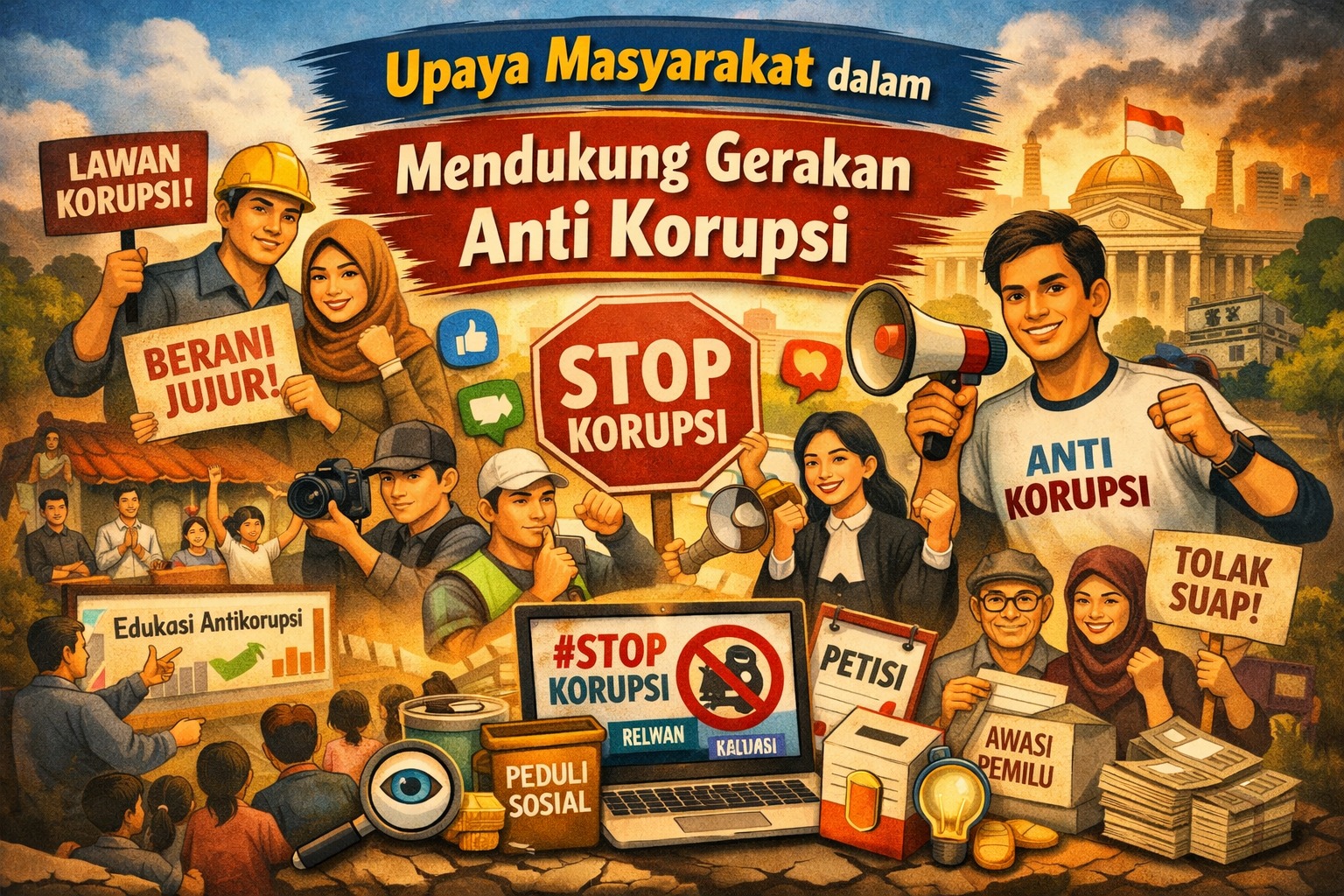 Upaya Masyarakat dalam Mendukung Gerakan Anti Korupsi