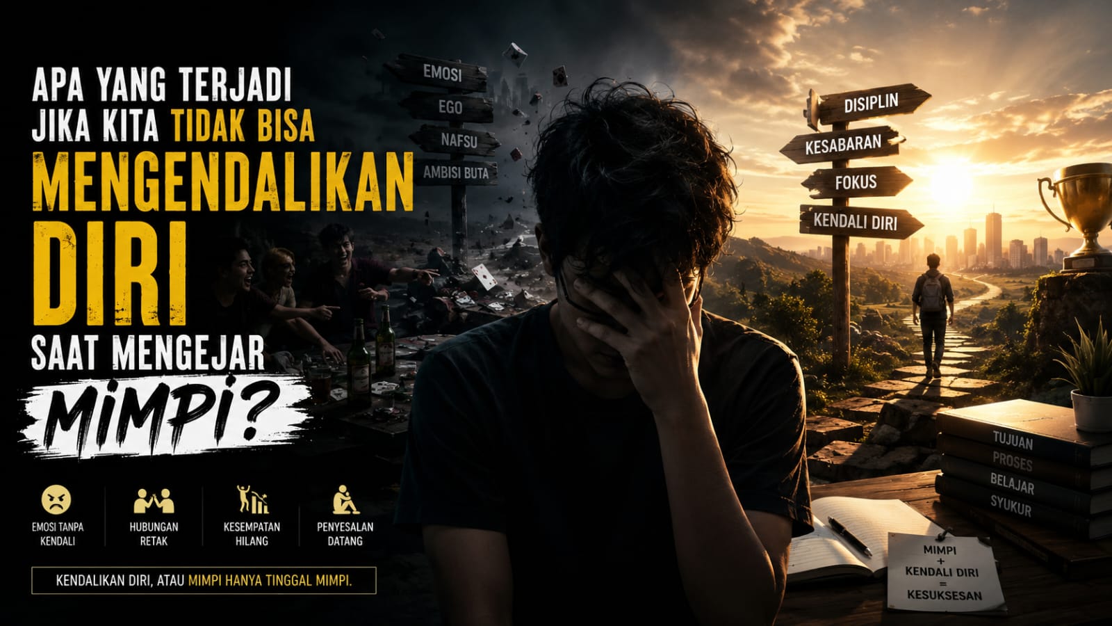 Apa yang Terjadi Jika Kita Tidak Bisa Mengendalikan Diri Saat Mengejar Mimpi?