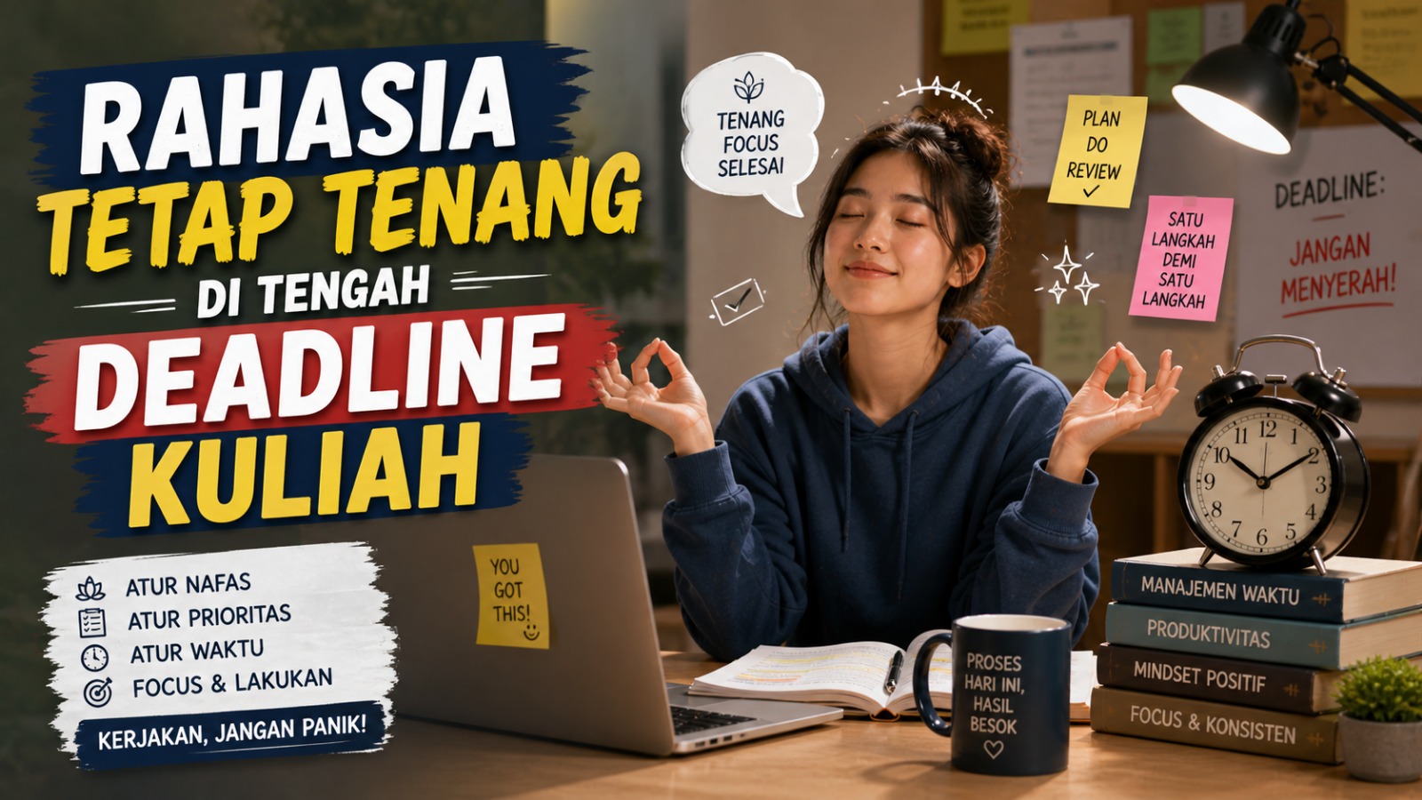 Rahasia Tetap Tenang di Tengah Deadline Kuliah