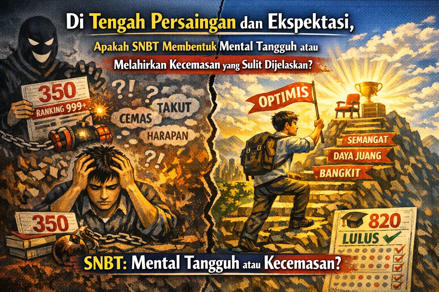 Di Tengah Persaingan dan Ekspektasi, Apakah SNBT Membentuk Mental Tangguh atau Melahirkan Kecemasan yang Sulit Dijelaskan?
