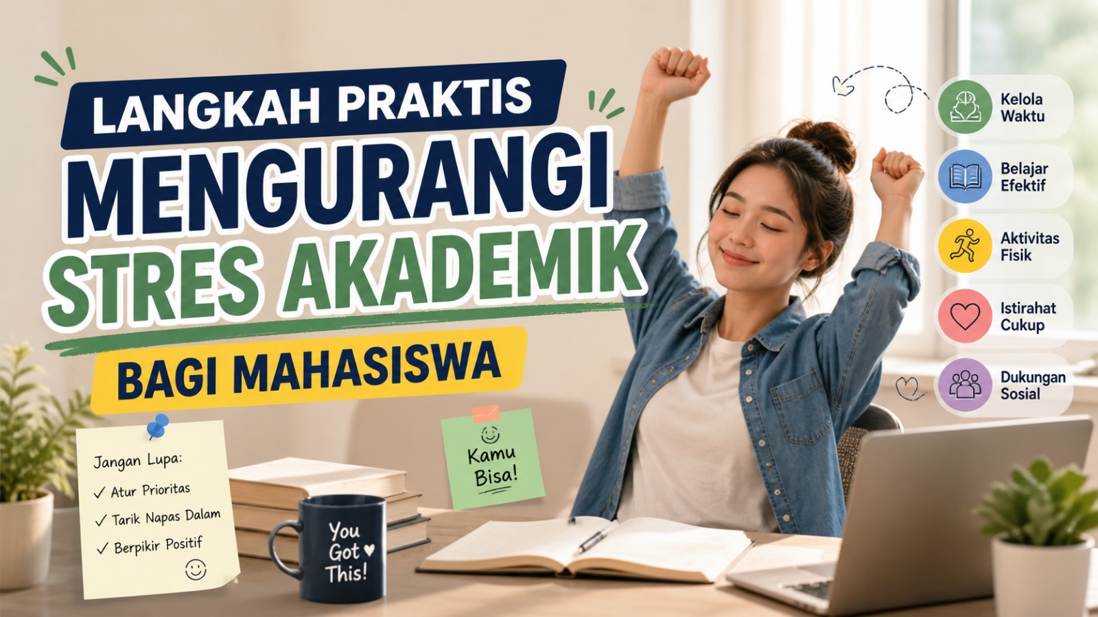 Langkah Praktis Mengurangi Stres Akademik bagi Mahasiswa