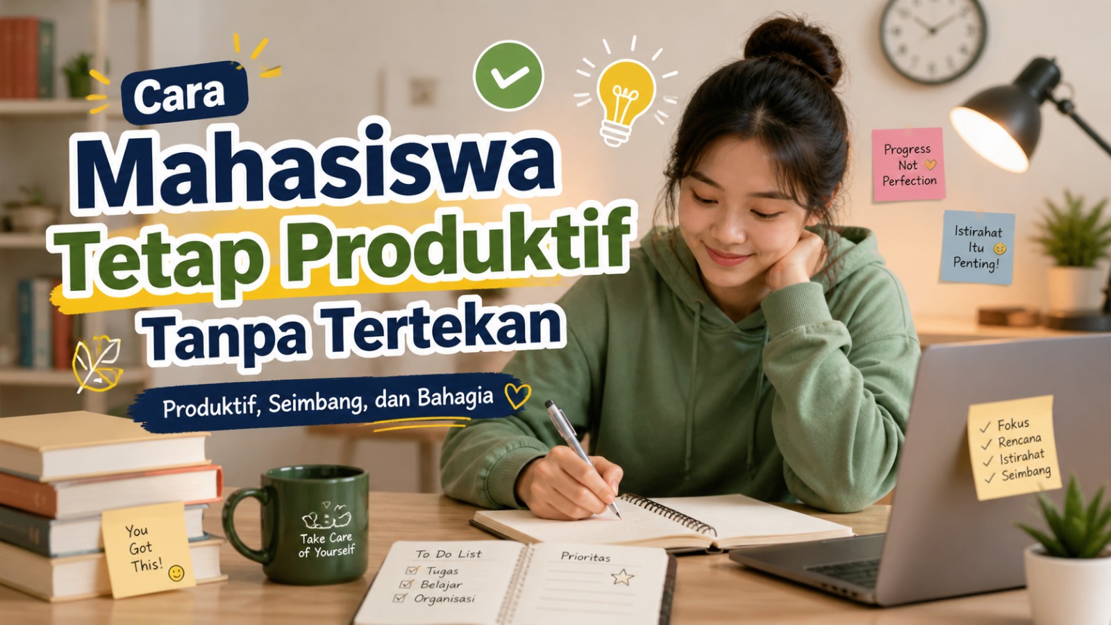 Cara Mahasiswa Tetap Produktif Tanpa Tertekan
