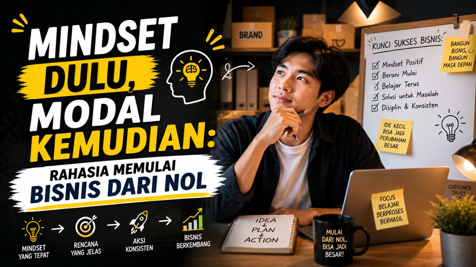 Mindset Dulu, Modal Kemudian: Rahasia Memulai Bisnis dari Nol
