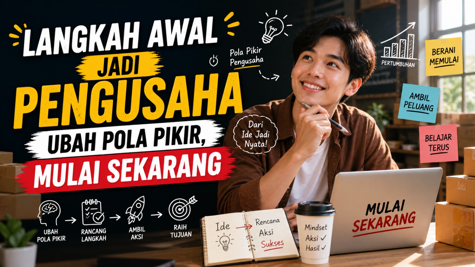 Langkah Awal Jadi Pengusaha Ubah Pola Pikir, Mulai Sekarang