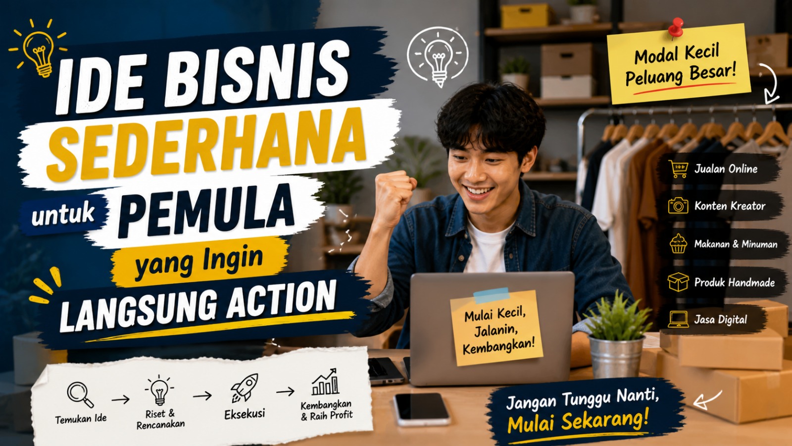Ide Bisnis Sederhana untuk Pemula yang Ingin Langsung Action