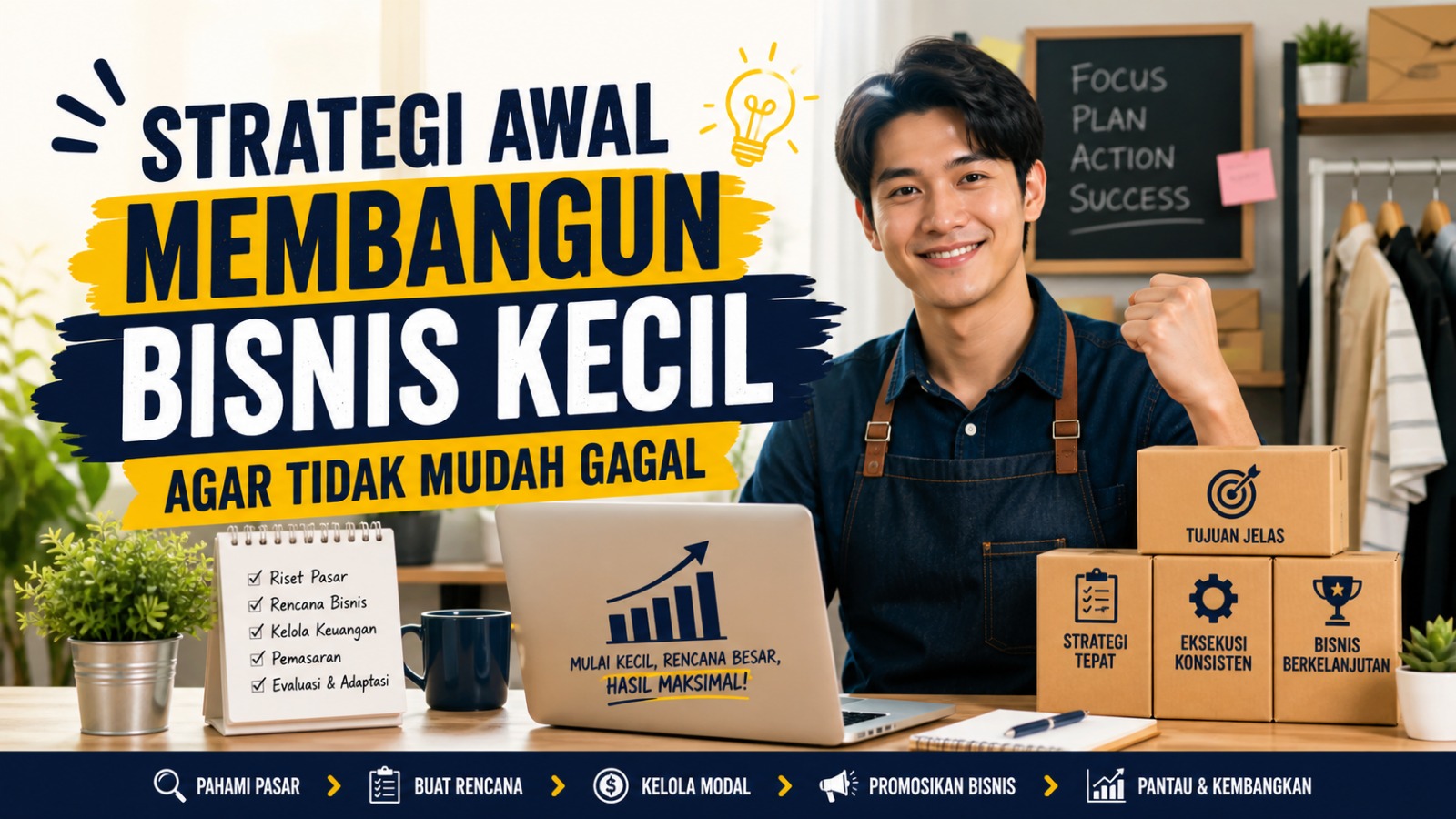 Strategi Awal Membangun Bisnis Kecil agar Tidak Mudah Gagal