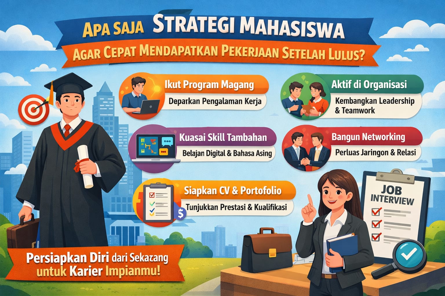 Apa Saja Strategi Mahasiswa Agar Cepat Mendapatkan Pekerjaan Setelah Lulus?