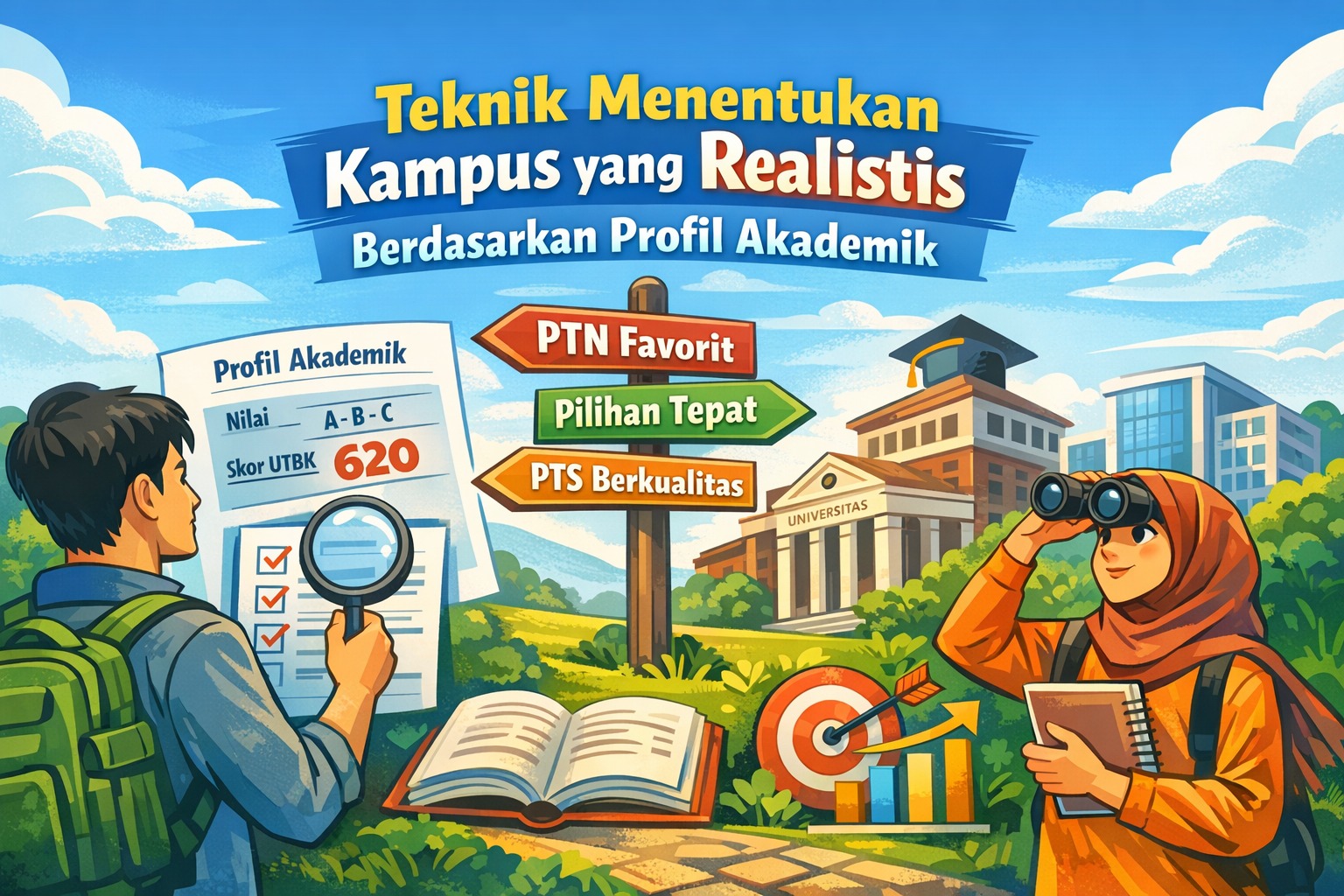 Teknik Menentukan Kampus yang Realistis Berdasarkan Profil Akademik