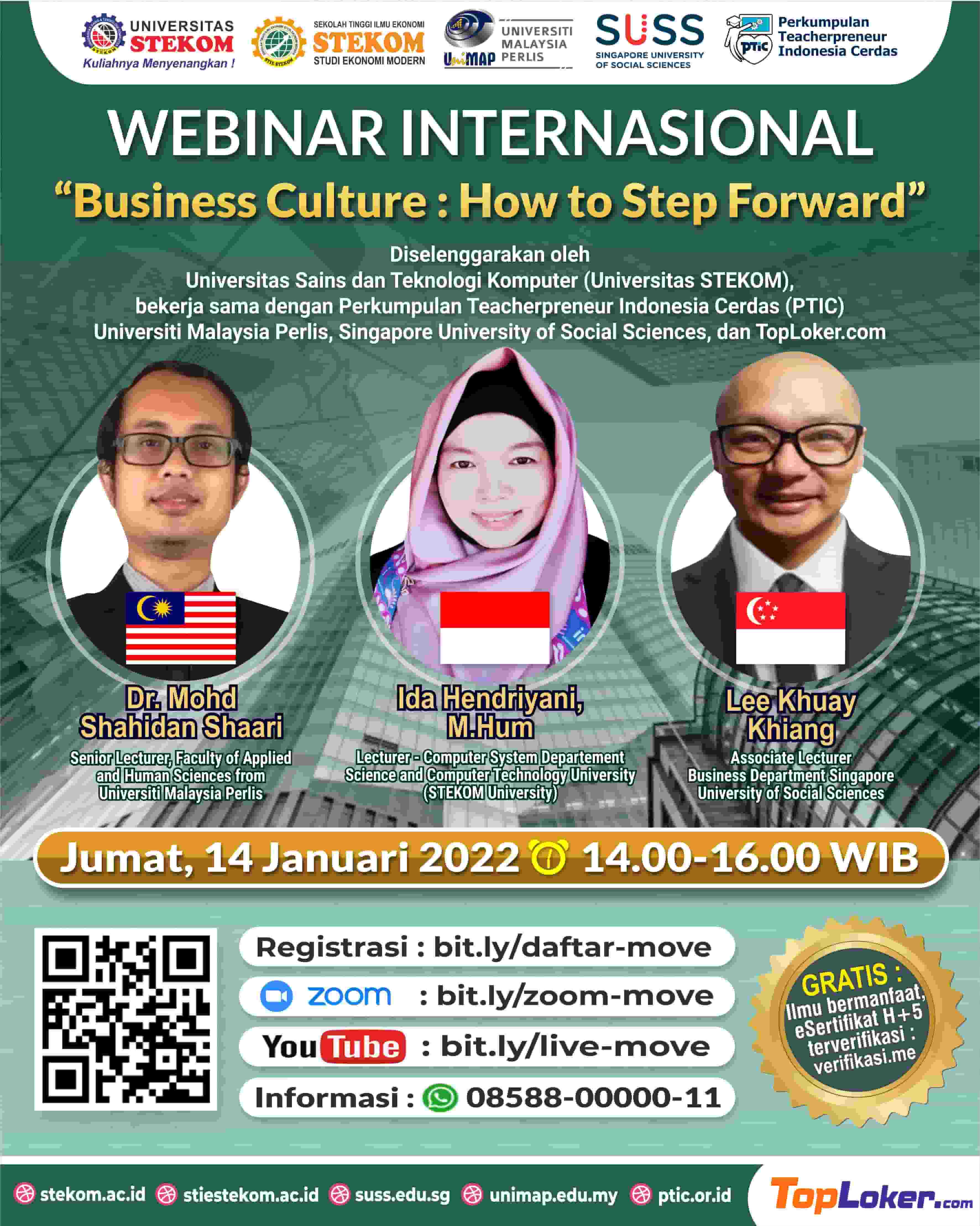 WEBINAR INTERNASIONAL Business Culture : How to Step Forward
