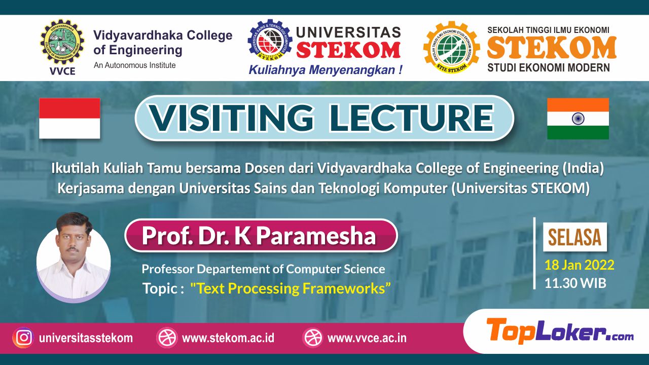 VISITING LECTURE ''Text Processing Frameworks''