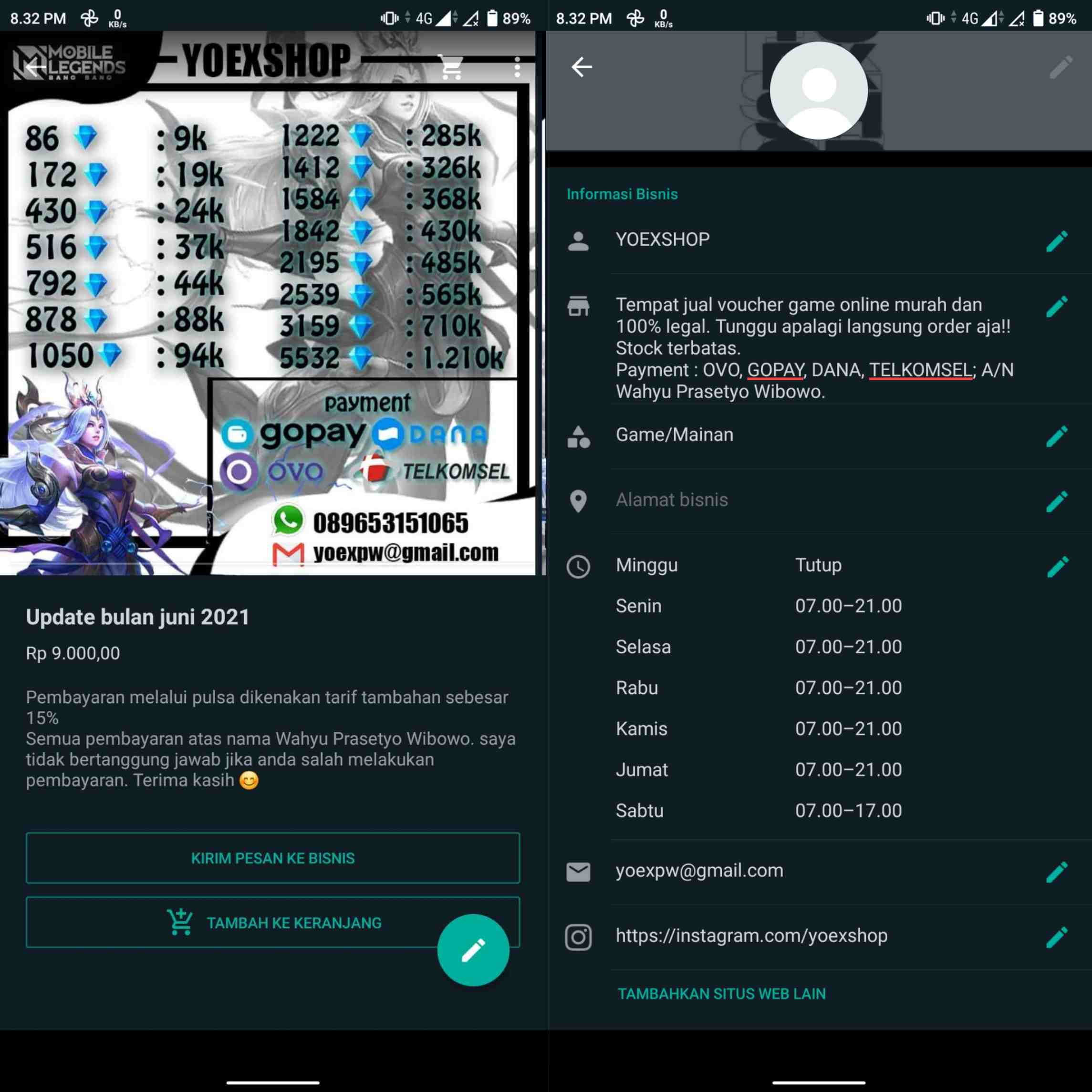 Usaha Agen Penjualan Voucher Game Online