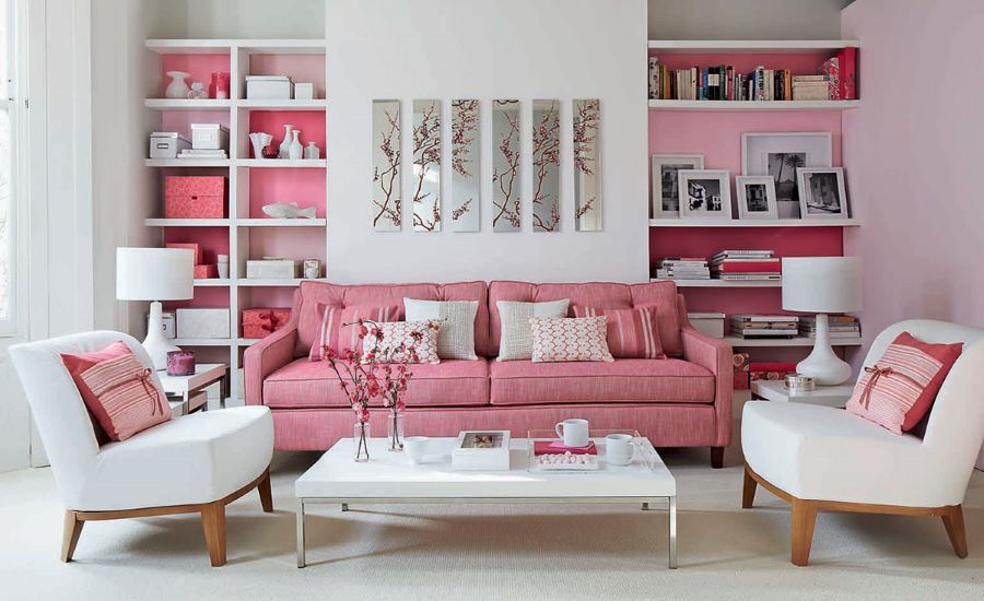 Inspirasi Interior Ruangan dengan Perpaduan Warna Pink
