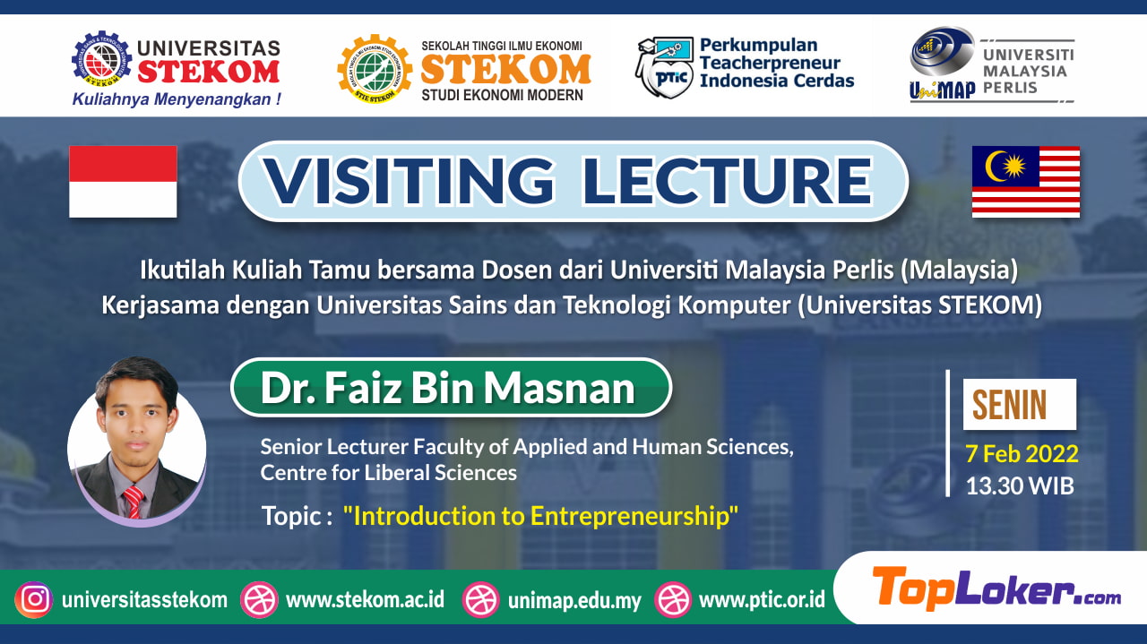 VISITING LECTURE ''Introduction to Entrepreneurship''