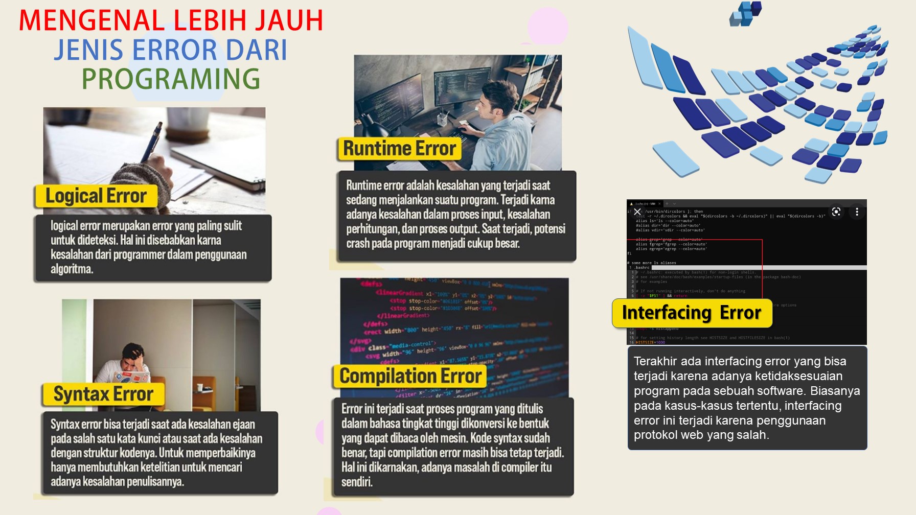 MENGENAL LEBIH JAUH JENIS ERROR DARI PROGRAMING