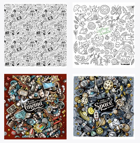 Seni Desain Doodles Rumit tapi Asyik