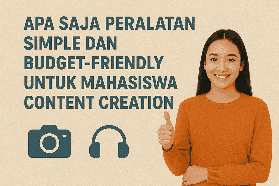 Apa saja Peralatan Simple dan Budget-Friendly untuk Mahasiswa Content Creator Pemula
